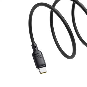 Baseus Silky 3A 1m A-C Hızlı Data Şarj Kablosu - Siyah