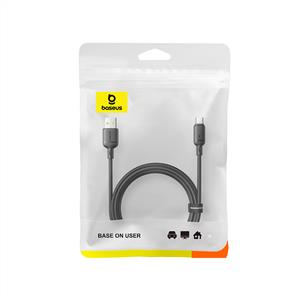 Baseus Silky 3A Usb-A to Usb-C Hızlı Data Şarj Kablosu 2m - Siyah