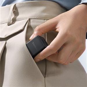 Baseus USB-C+ USB-A 30W Palm Hızlı Ev Şarj Adaptörü - Siyah