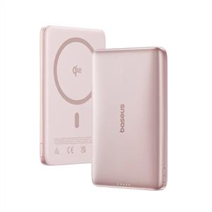 Baseus PicoGo AM41 Ultra Slim Manyetik 5.000 mAh 20W Powerbank – Pembe