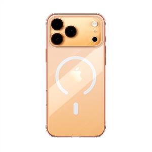 Baseus Crystal İnce Manyetik Lens Korumalı iPhone 17 Pro Telefon Kılıfı - Şeffaf
