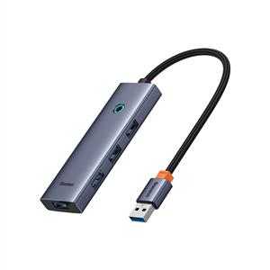 Baseus USB-C to USB-A 4-Port HUB - Uzay Grisi