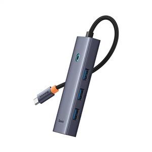 Baseus USB-C to USB-A 4-Port HUB - Uzay Grisi
