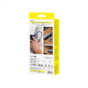Baseus USB-C to USB-A 4-Port HUB - Uzay Grisi