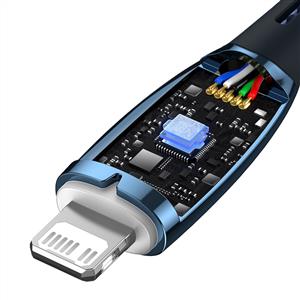Baseus Glimmer 20W Type-C to Lightning Kablo 1m - Mavi