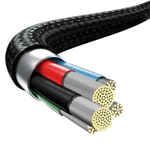 Baseus Rapid 3in1 20W 1.5m Kablo - Siyah
