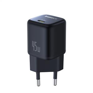 Baseus PicoGo GaN 1C 45W Hızlı Şarj Adaptörü - Siyah