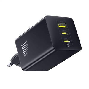 Baseus EnerFill FE11 2 USB-C+ USB-A 100W Şarj Adaptörü - Siyah