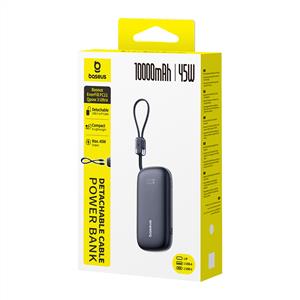 Baseus Enerfill FC21 QPow3 Ultra 45W 10000 mAh Hızlı Şarj Powerbank - Siyah