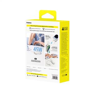 Baseus Enerfill FC21 QPow3 Ultra 45W 10000 mAh Hızlı Şarj Powerbank - Gri