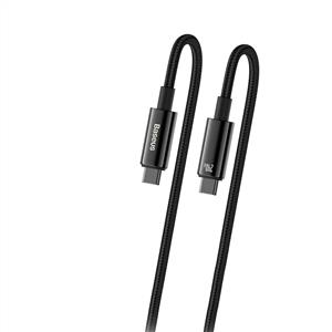Baseus Tungsten USB C to USB C 240 W Şarj Kablosu 1m – Siyah