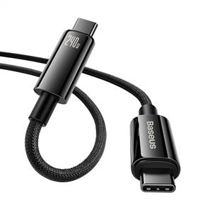 Baseus Tungsten USB C to USB C 240 W Şarj Kablosu 1m – Siyah