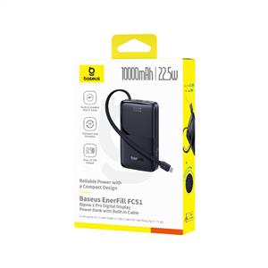 Baseus Enerfill FC51 22.5W 10.000 mAh Powerbank – Siyah