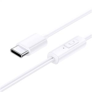 Baseus Encok CZ11 Type-C Mikrofonlu Kablolu Kulak İçi Kulaklık – Beyaz