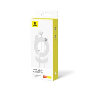 Baseus Encok CZ11 Type-C Mikrofonlu Kablolu Kulak İçi Kulaklık – Beyaz