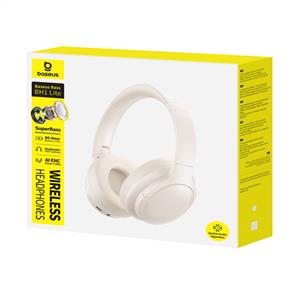 Baseus Bass BH 1 Lite Kulaküstü Bluetooth Kulaklık – Beyaz