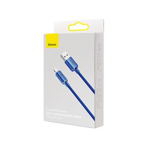 Baseus Crystal Shine 2.4A Usb-A to Lightning Şarj Kablosu 1,2m - Mavi