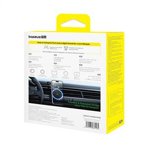 Baseus MagPro Series II Manyetik Araç Tutucu - Siyah