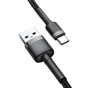 Baseus Cafule Hızlı Şarj USB Kablo Type-C 2A 2m - Gri