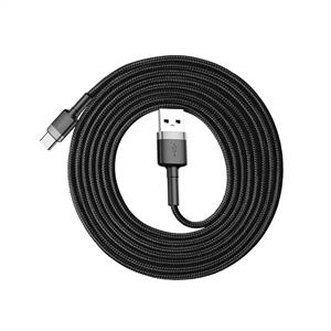 Baseus Cafule Hızlı Şarj USB Kablo Type-C 2A 2m - Gri