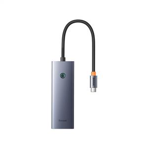 Baseus UltraJoy Series 4-Port Hub - Gri (USB-C to USB 3.0*4+USB-C 5V)
