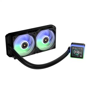 BITFENIX KUZY SİYAH LGA1851/AM5 2x120mm ARGB Fan 240mm Dijital Göstergeli Sıvı Soğutma