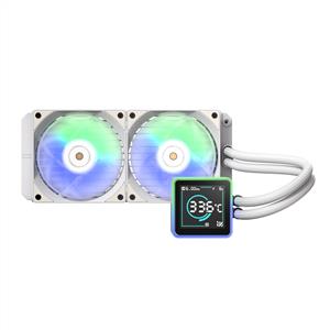 BITFENIX KUZY BEYAZ LGA1851/AM5 2x120mm ARGB Fan 240mm Dijital Göstergeli Sıvı Soğutma