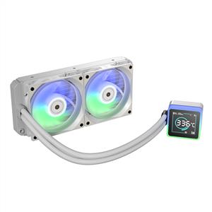 BITFENIX KUZY BEYAZ LGA1851/AM5 2x120mm ARGB Fan 240mm Dijital Göstergeli Sıvı Soğutma