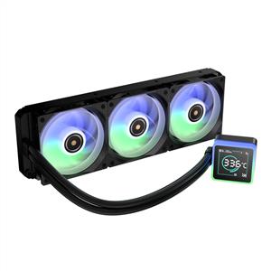 BITFENIX KUZY SİYAH LGA1851/AM5 3x120mm ARGB Fan 360mm Dijital Göstergeli Sıvı Soğutma