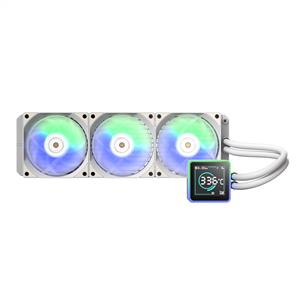 BITFENIX KUZY BEYAZ LGA1851/AM5 3x120mm ARGB Fan 360mm Dijital Göstergeli Sıvı Soğutma