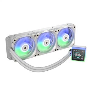 BITFENIX KUZY BEYAZ LGA1851/AM5 3x120mm ARGB Fan 360mm Dijital Göstergeli Sıvı Soğutma
