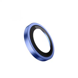 Blueo iphone 16/16 Plus Metal Frame Aplikatörlü Lens Koruyucu - Mavi