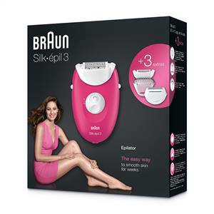 BRAUN SE3410 SILK EPIL EPİLATÖR (2 EK PARÇALI)