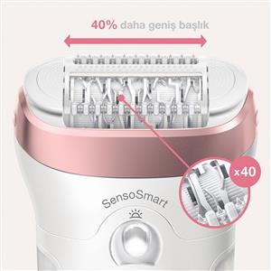 Braun SE9720 Sensosmart Kablosuz Islak ve Kuru 2'si 1 Arada Epilatör/Epilasyon Cihazı