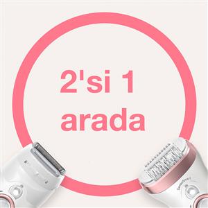 Braun SE9720 Sensosmart Kablosuz Islak ve Kuru 2'si 1 Arada Epilatör/Epilasyon Cihazı