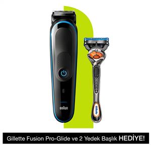 BRAUN MGK5280 9'U BİR ARADA ERKEK BAKIM KİTİ (GILLETTE HEDİYELİ)