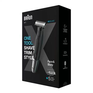 BRAUN X SERIES XT 5100 SAKAL ŞEKİLLENDİRME VE VÜCUT TIRAŞ MAKİNESİ,5 EK PARÇALI