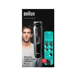 BRAUN MGK 3320 6'SI 1 ARADA ERKEK BAKIM KİTİ SİYAH