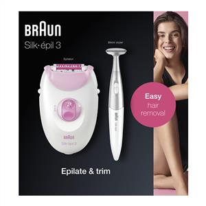 BRAUN SE3321 SILK-EPIL 3 EPİLATÖR + BİKİNİ TRİMMER