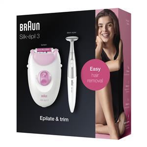BRAUN SE3321 SILK-EPIL 3 EPİLATÖR + BİKİNİ TRİMMER