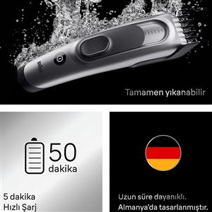 Braun HC7590 Saç Kesme Makinesi 7,+5 Aksesuar