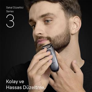 Braun 3 Serisi BT3560 Sakal Düzeltici +5 Aksesuar