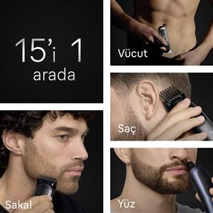 Braun AIO7580 Hepsi Bir Arada Series 7, 15'i 1 Arada Tıraş Kiti