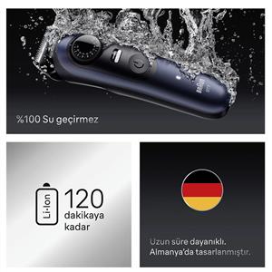 Braun 7 Serisi BT7540 Sakal Düzeltici +10 Berber Ekipmanları