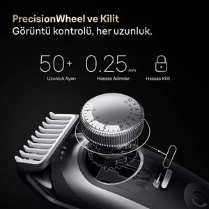 Braun 9 Serisi BT9520 Sakal Düzeltici +7 Berber Ekipmanı