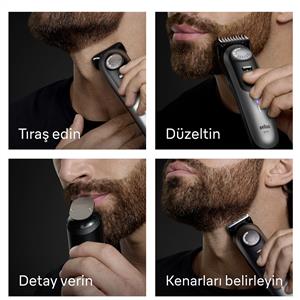 Braun 9 Serisi BT9520 Sakal Düzeltici +7 Berber Ekipmanı
