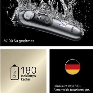 Braun 9 Serisi BT9520 Sakal Düzeltici +7 Berber Ekipmanı