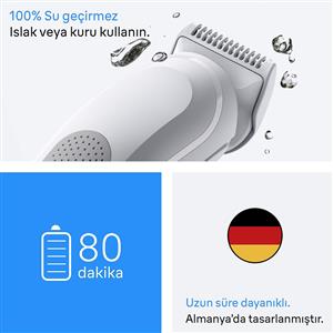 Braun BG3500 Vücut Tıraş Makinesi +2 Aksesuar