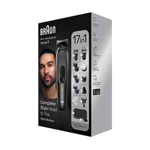 Braun Series 7 MGK7491 Hepsi Bir Arada Şekillendirme Seti, 17’si 1 Arada Erkek Bakım Kiti