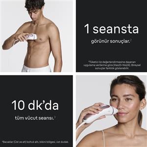 Braun PL7211 IPL Skin I-Expert, Evde Lazerle Tüy Alma,Çanta, Venus Tıraş Makinesi, 2 Başlı